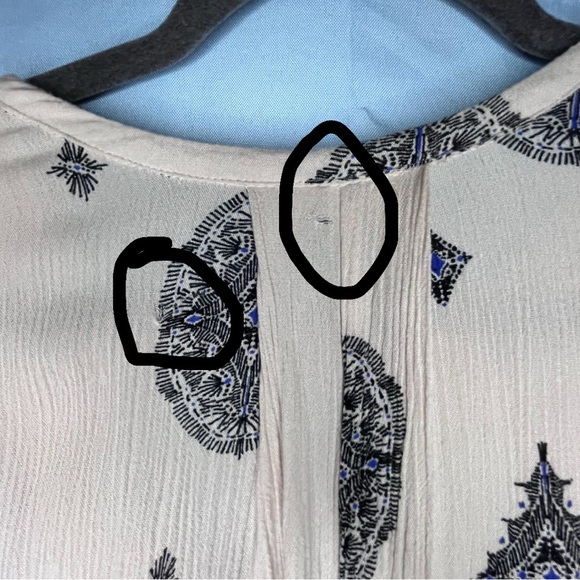 Free People Ivory and Black Patterned Mini Dress - Picture 9 of 9